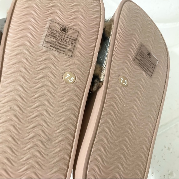 NWT Juicy Couture Slides Leopard Print Shoes Size 7.5 - Picture 6 of 6